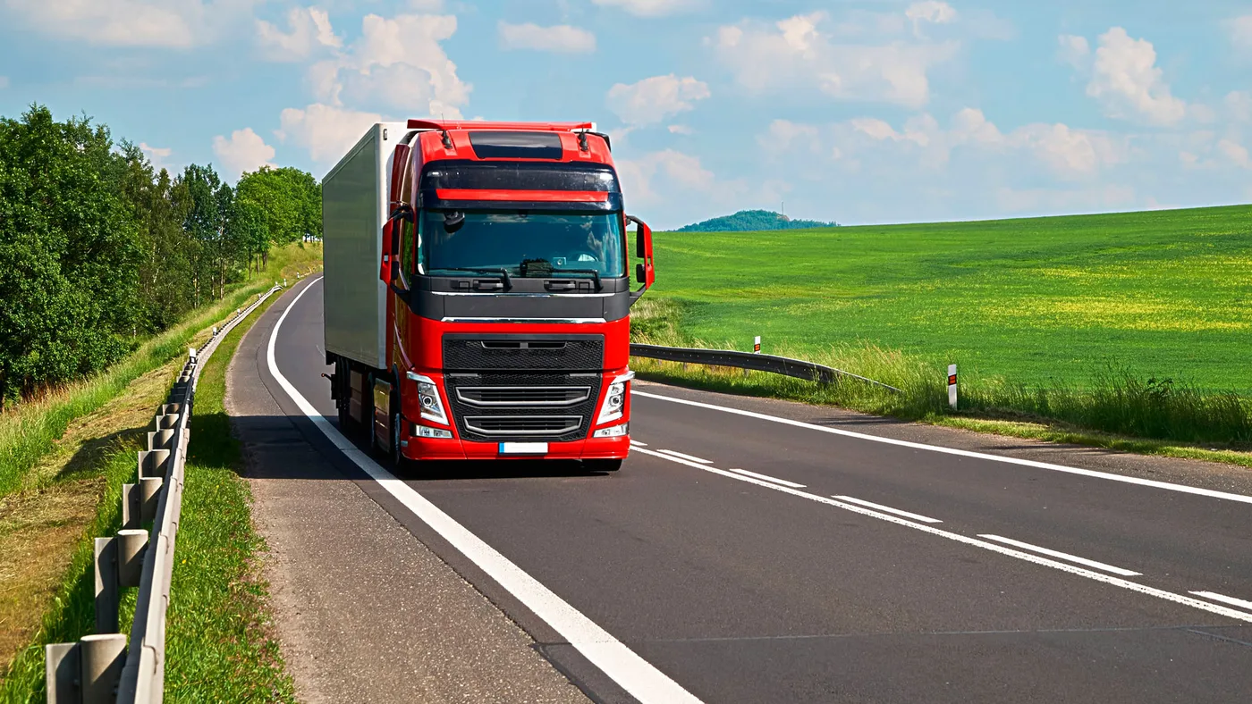 Truck on the highway - international ground freight